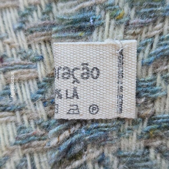 NWOT Woven Wool Tweed Scarf from Portugal - Picture 8 of 12
